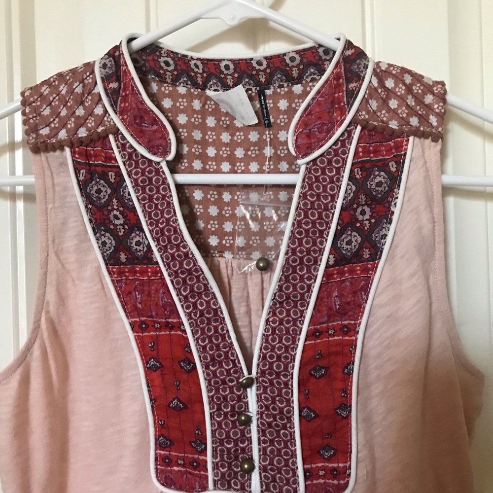 Anthropology Sleeveless Shirt